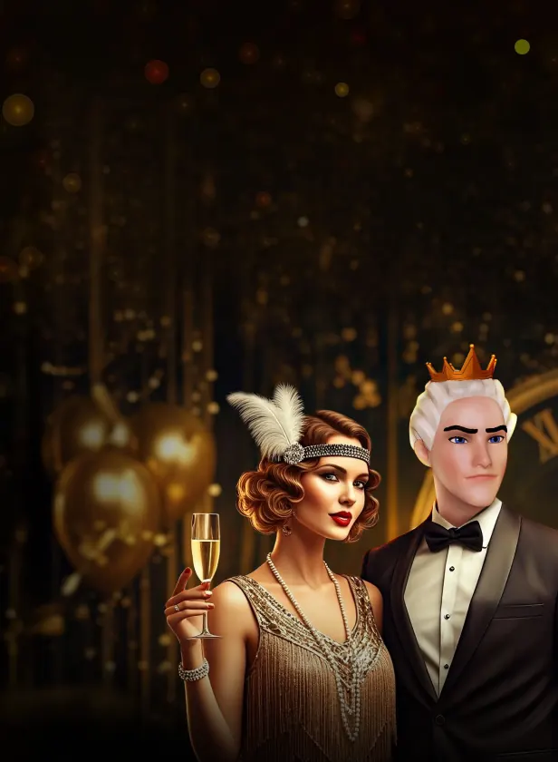 King Billy in evening dress at a gala